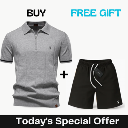 Classic Knit Polo Premium Get Premium Chino Shorts FREE